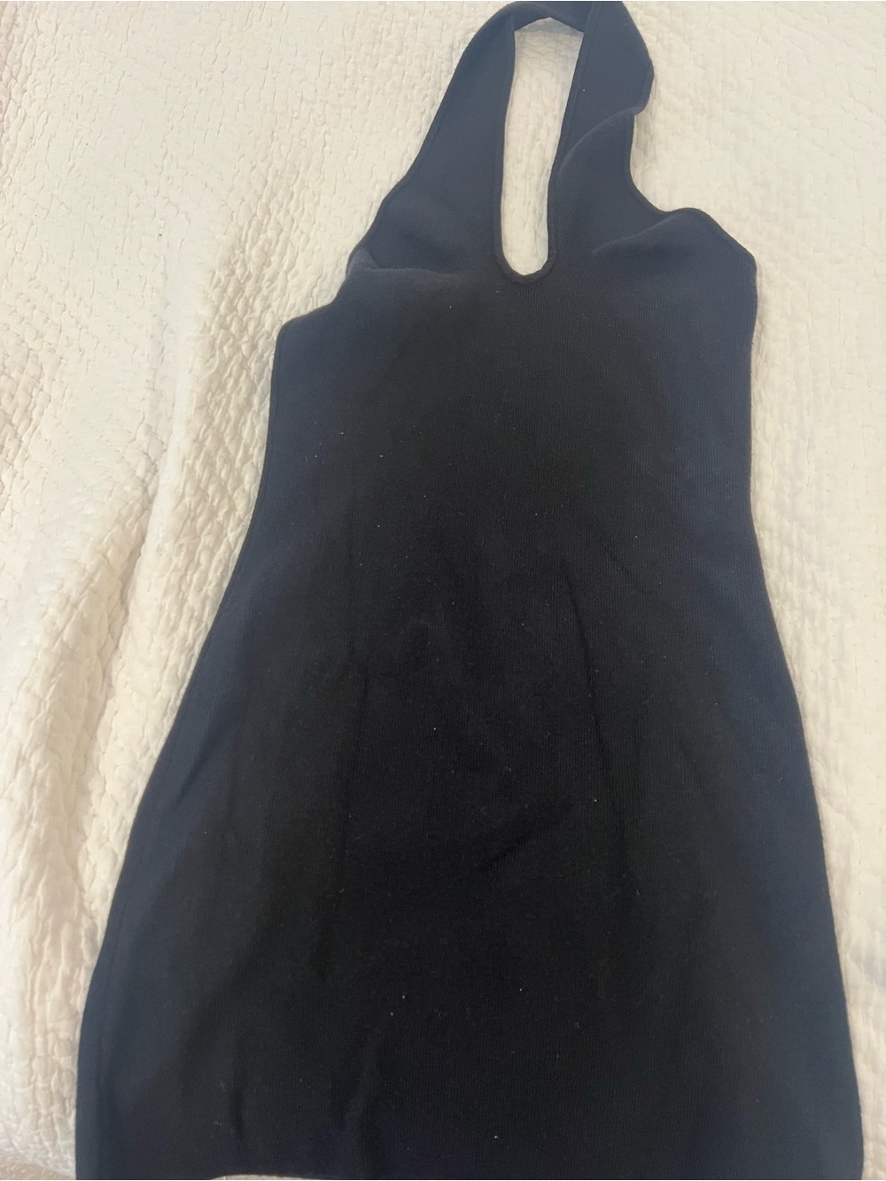 Le Lis Black Sleeveless Halter Top
